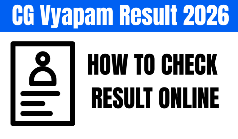 CG Vyapam Result 2026 