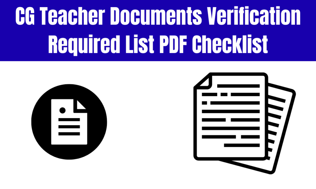 CG Teacher Documents Verification